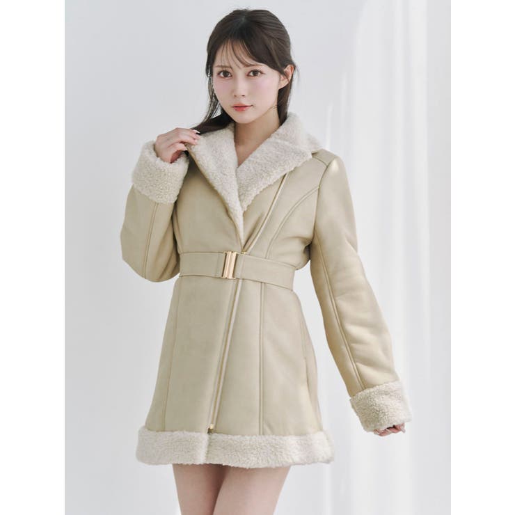 フェイクムートンレディコート | EATME | 詳細画像8 