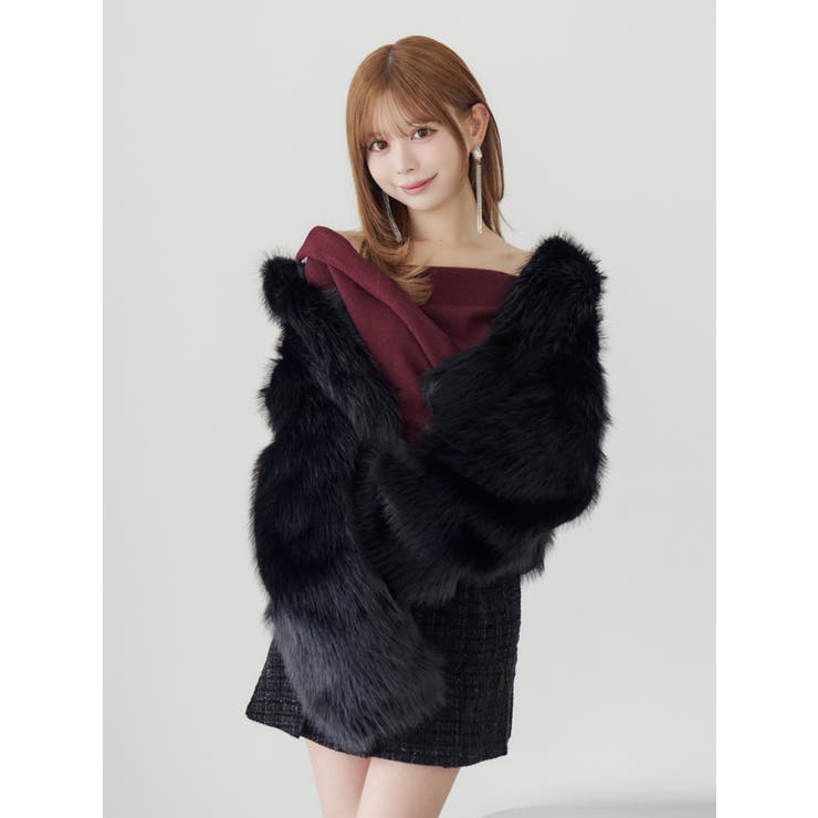 スタンドカラーフェイクファーブルゾン | EATME | 詳細画像11 