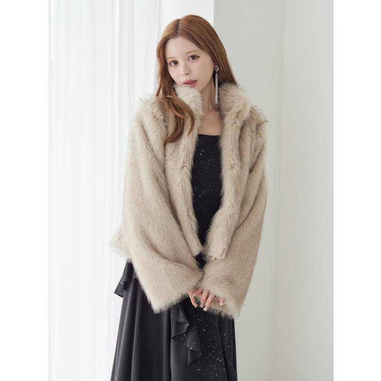 スタンドカラーフェイクファーブルゾン | EATME | 詳細画像3 