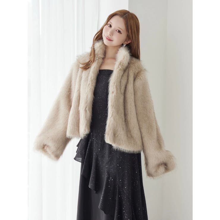 スタンドカラーフェイクファーブルゾン | EATME | 詳細画像31 