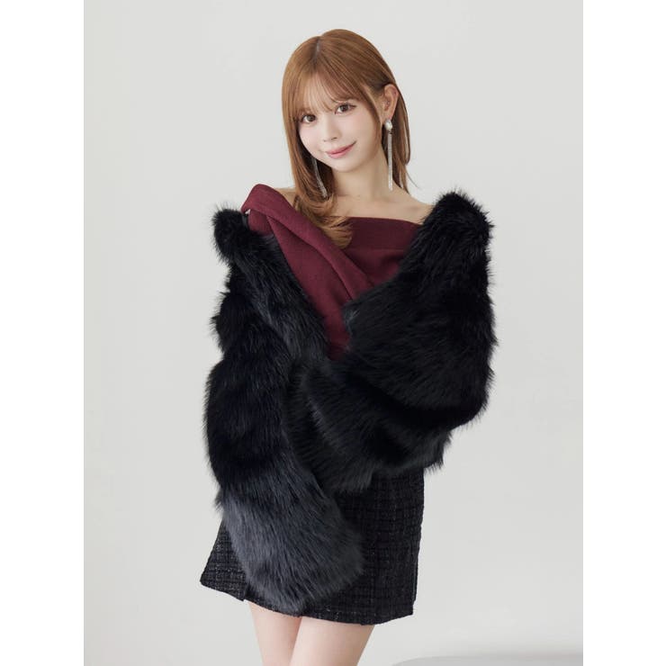 スタンドカラーフェイクファーブルゾン | EATME | 詳細画像44 