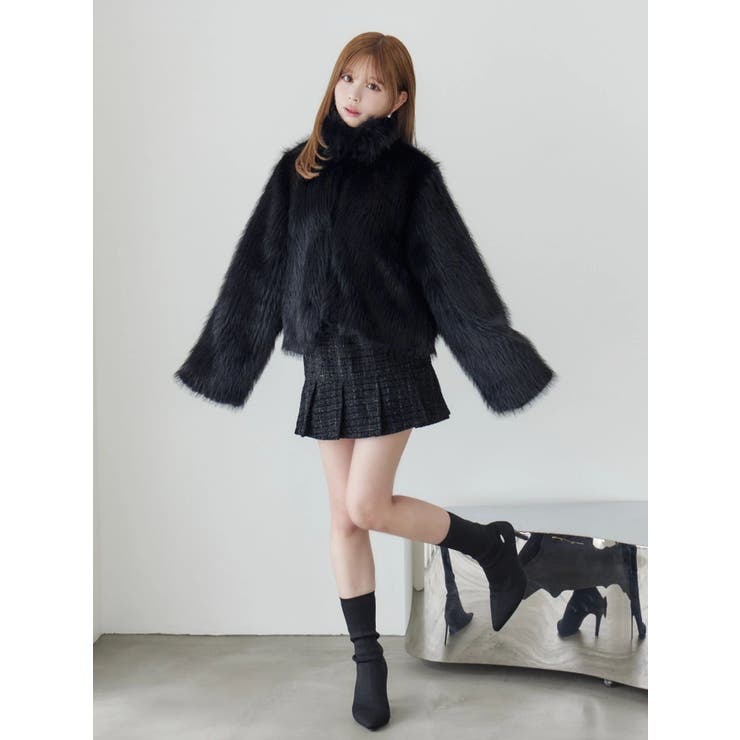 スタンドカラーフェイクファーブルゾン | EATME | 詳細画像46 