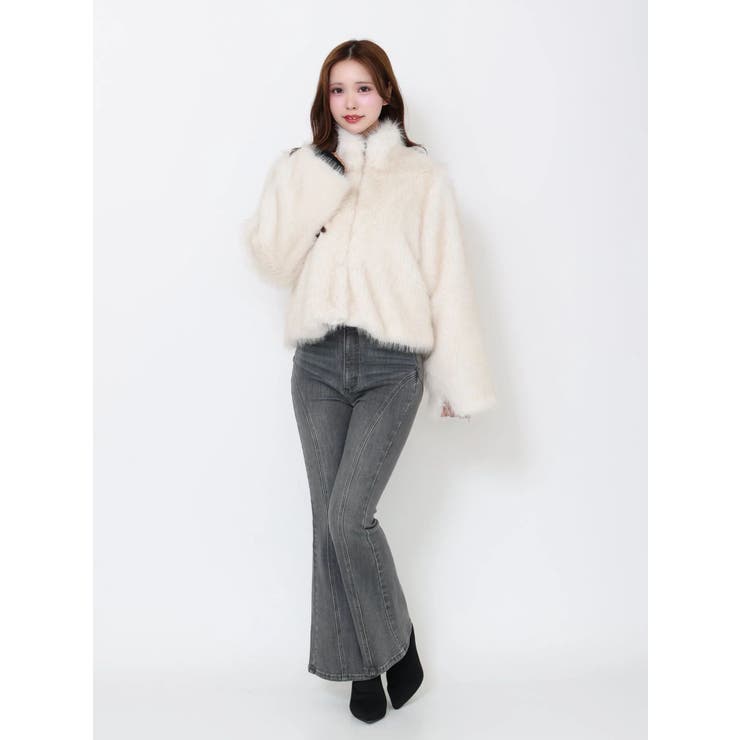 スタンドカラーフェイクファーブルゾン | EATME | 詳細画像50 