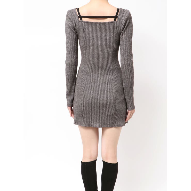 ベルテッドフェイクファーリブワンピース | EATME | 詳細画像30 