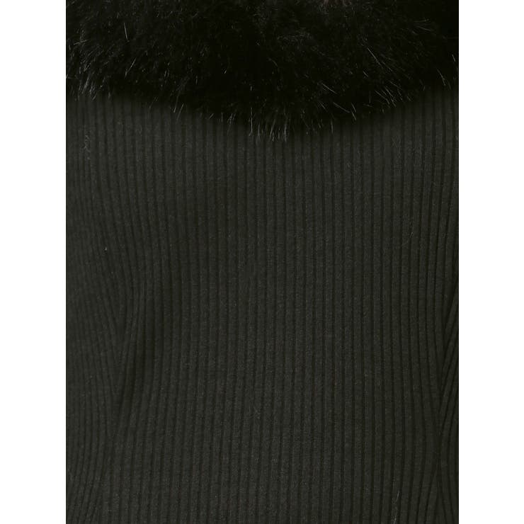 ベルテッドフェイクファーリブワンピース | EATME | 詳細画像36 