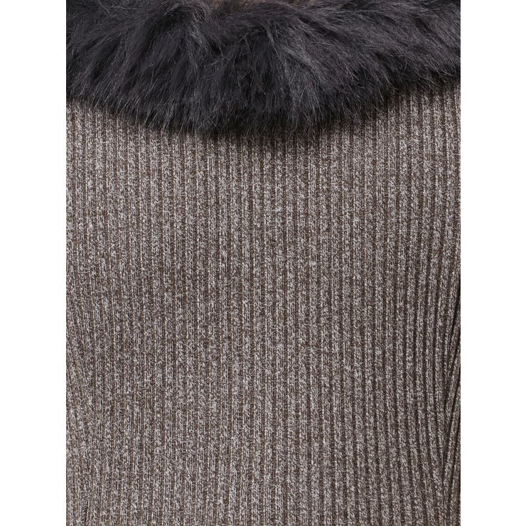 ベルテッドフェイクファーリブワンピース | EATME | 詳細画像38 