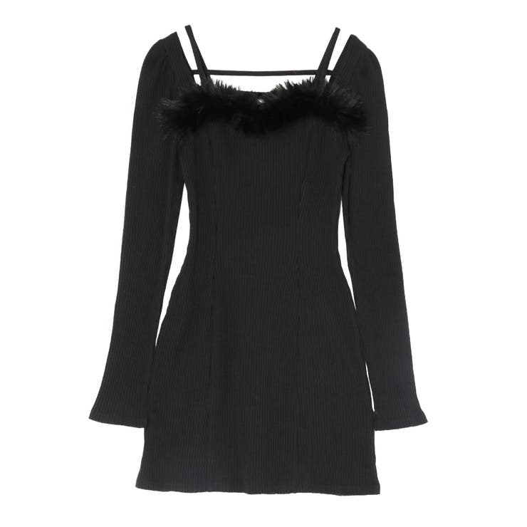 ベルテッドフェイクファーリブワンピース | EATME | 詳細画像39 