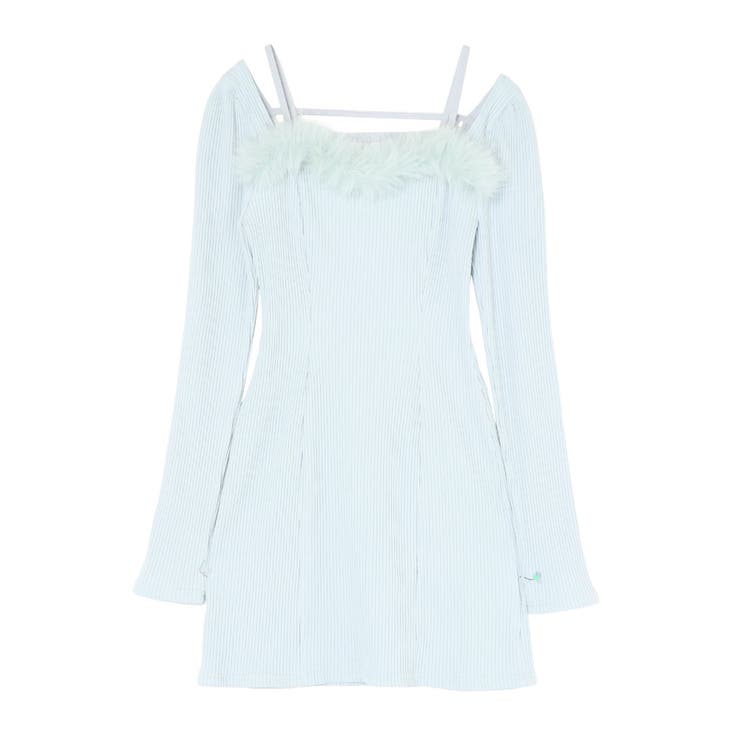 ベルテッドフェイクファーリブワンピース | EATME | 詳細画像40 