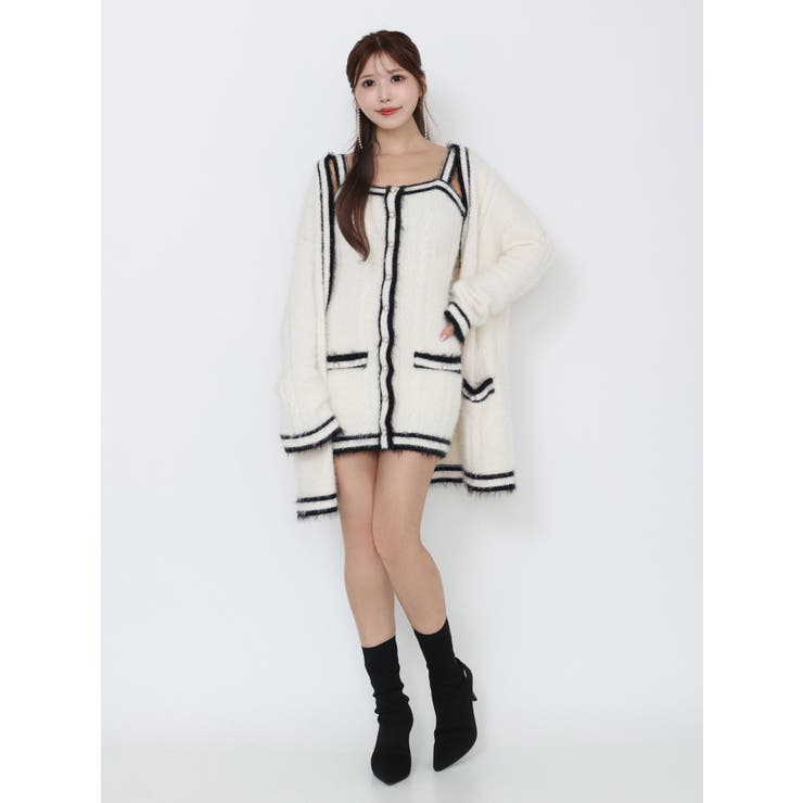 バイカラーアンサンブルニットワンピース | EATME | 詳細画像10 