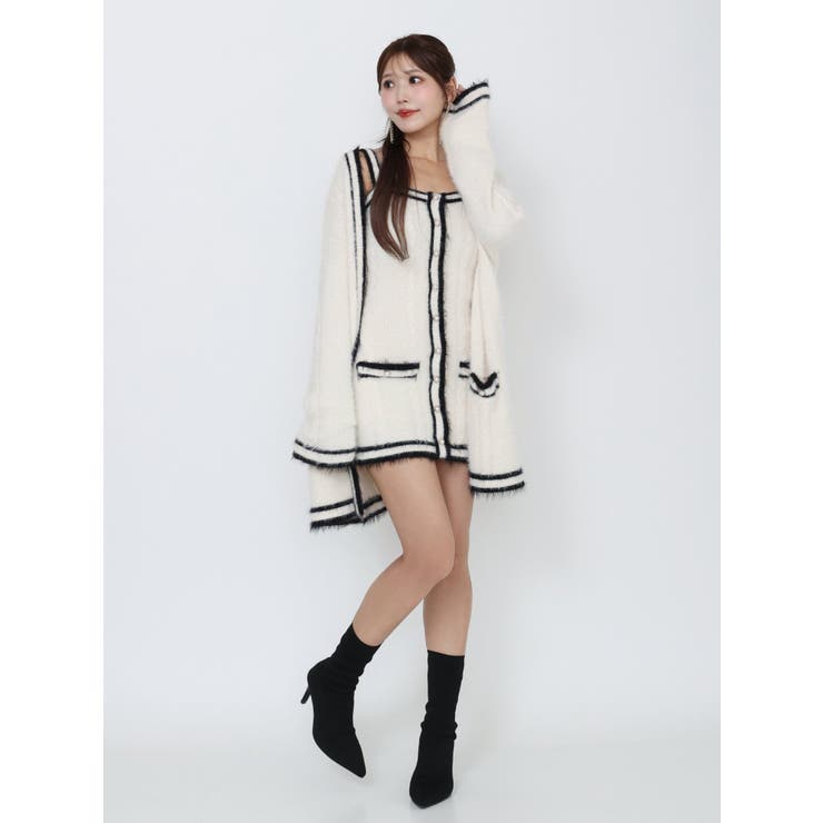 バイカラーアンサンブルニットワンピース | EATME | 詳細画像11 