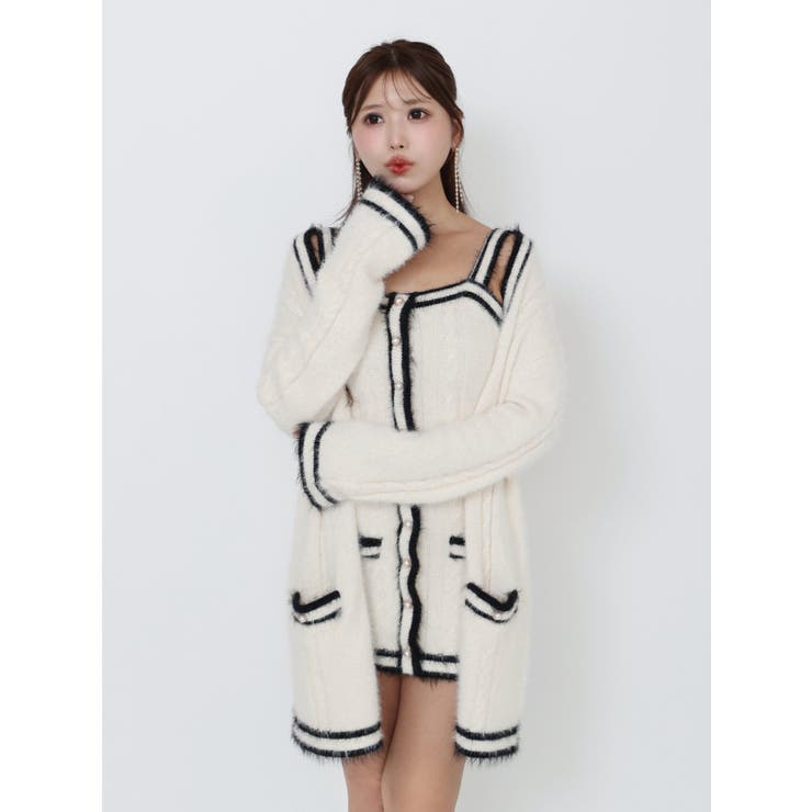 バイカラーアンサンブルニットワンピース | EATME | 詳細画像15 