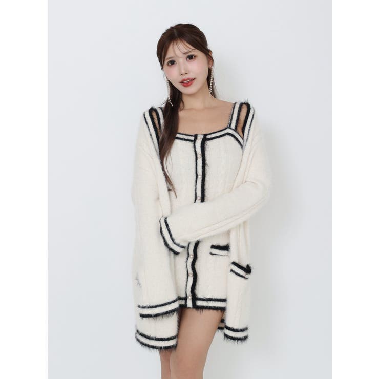 バイカラーアンサンブルニットワンピース | EATME | 詳細画像16 