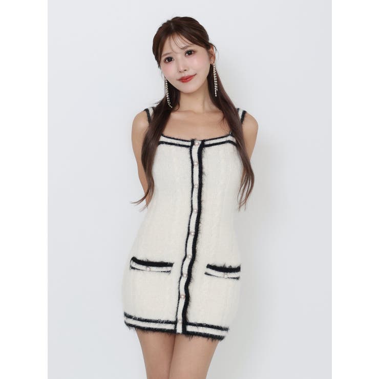 バイカラーアンサンブルニットワンピース | EATME | 詳細画像17 