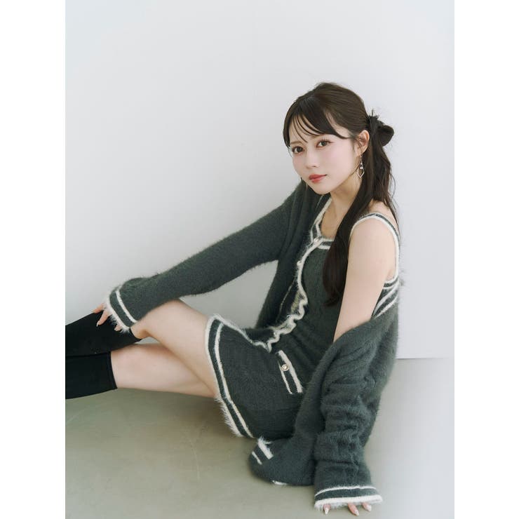 バイカラーアンサンブルニットワンピース | EATME | 詳細画像18 