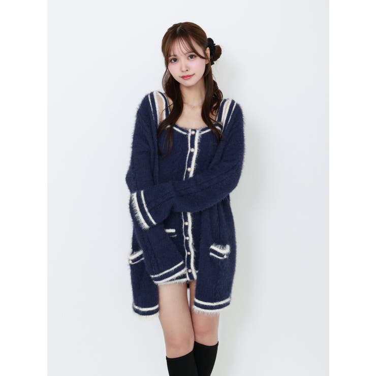 バイカラーアンサンブルニットワンピース | EATME | 詳細画像20 