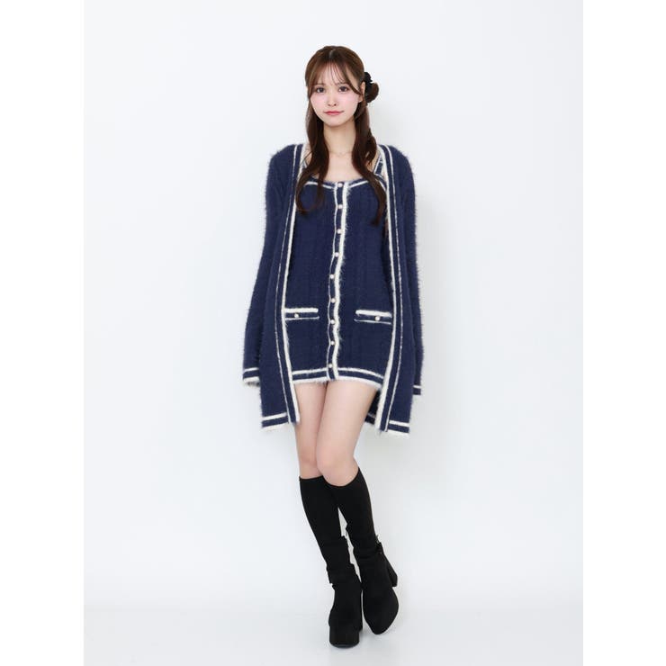 バイカラーアンサンブルニットワンピース | EATME | 詳細画像24 