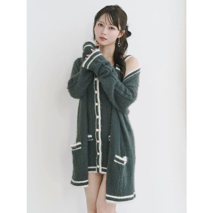 バイカラーアンサンブルニットワンピース | EATME | 詳細画像29 