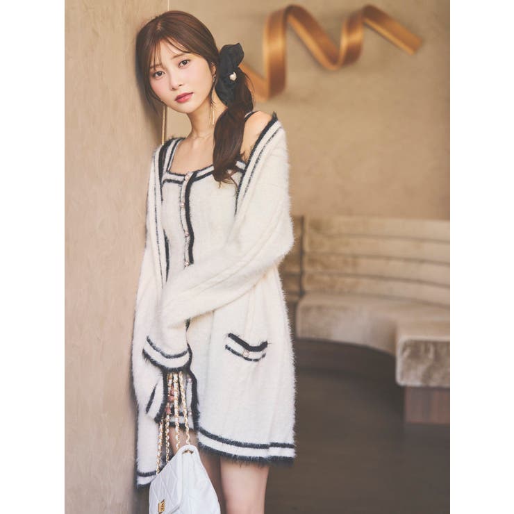 バイカラーアンサンブルニットワンピース | EATME | 詳細画像3 