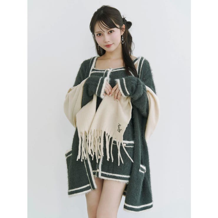 バイカラーアンサンブルニットワンピース | EATME | 詳細画像33 