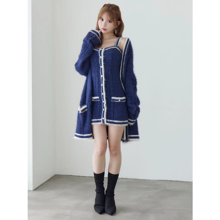 バイカラーアンサンブルニットワンピース | EATME | 詳細画像44 