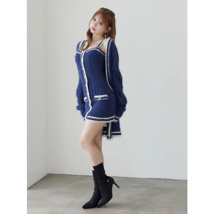 バイカラーアンサンブルニットワンピース | EATME | 詳細画像45 