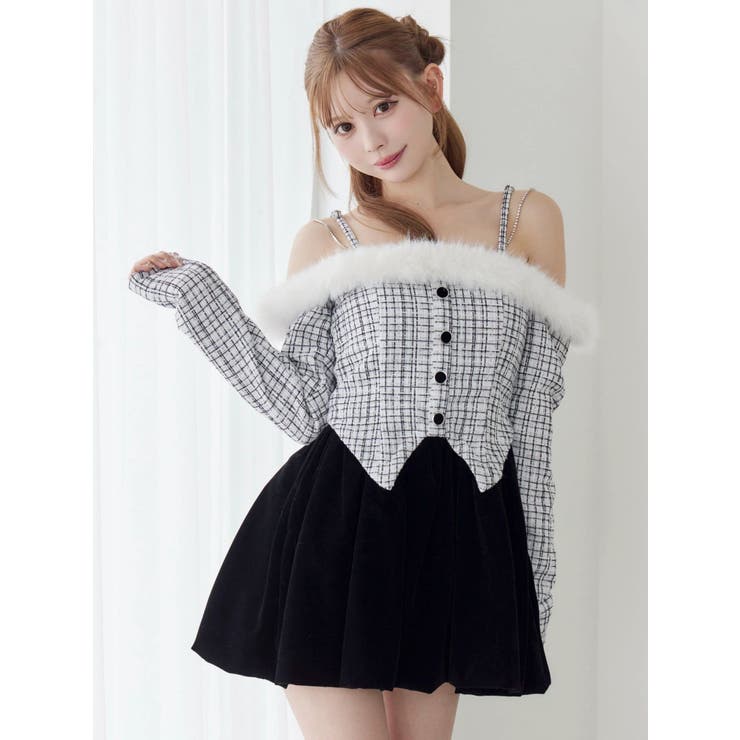 ビジューストラップミニワンピース | EATME | 詳細画像11 