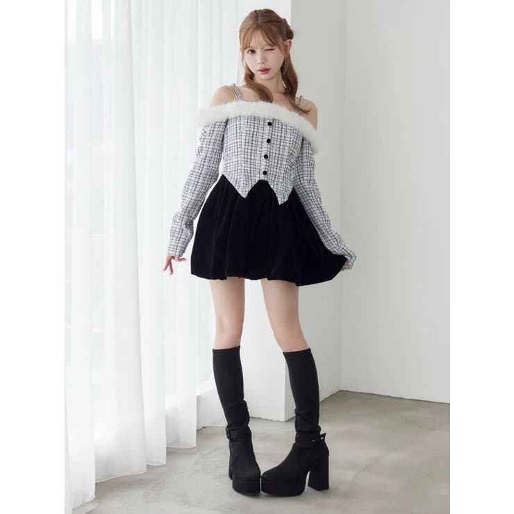 ビジューストラップミニワンピース | EATME | 詳細画像12 