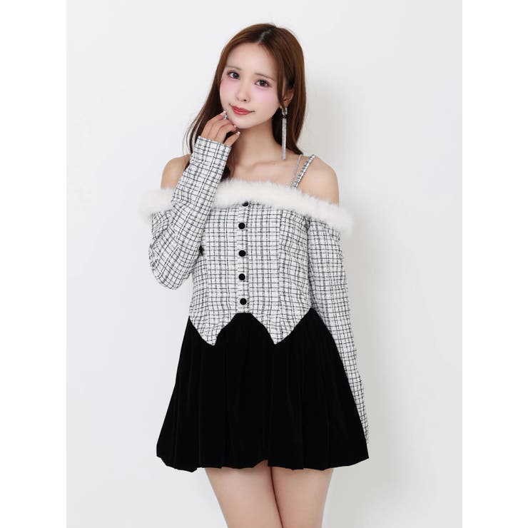 ビジューストラップミニワンピース | EATME | 詳細画像18 