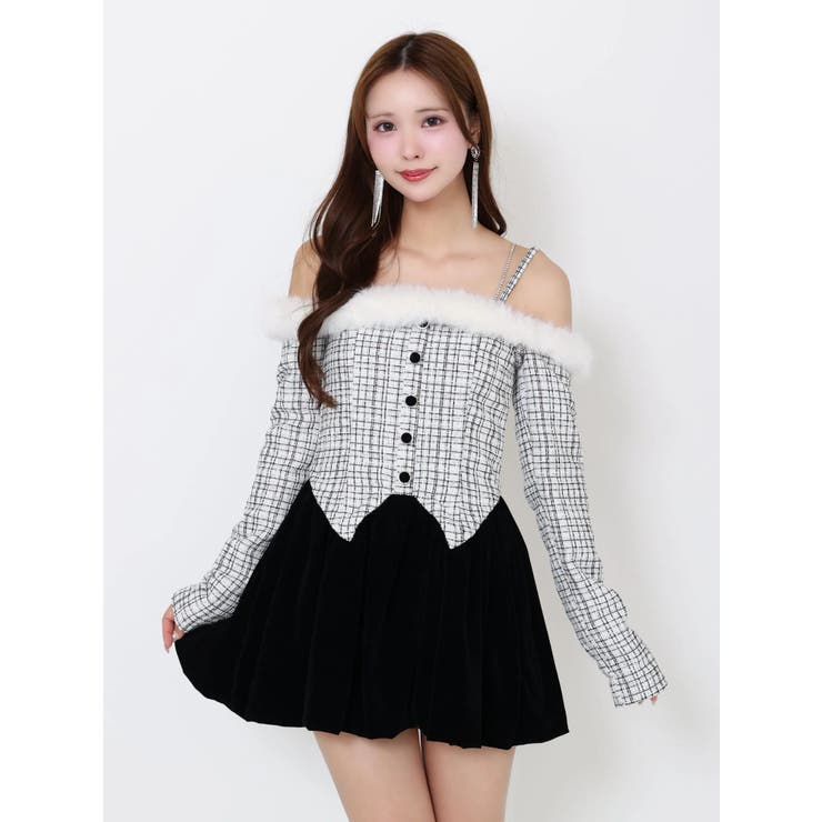 ビジューストラップミニワンピース | EATME | 詳細画像20 