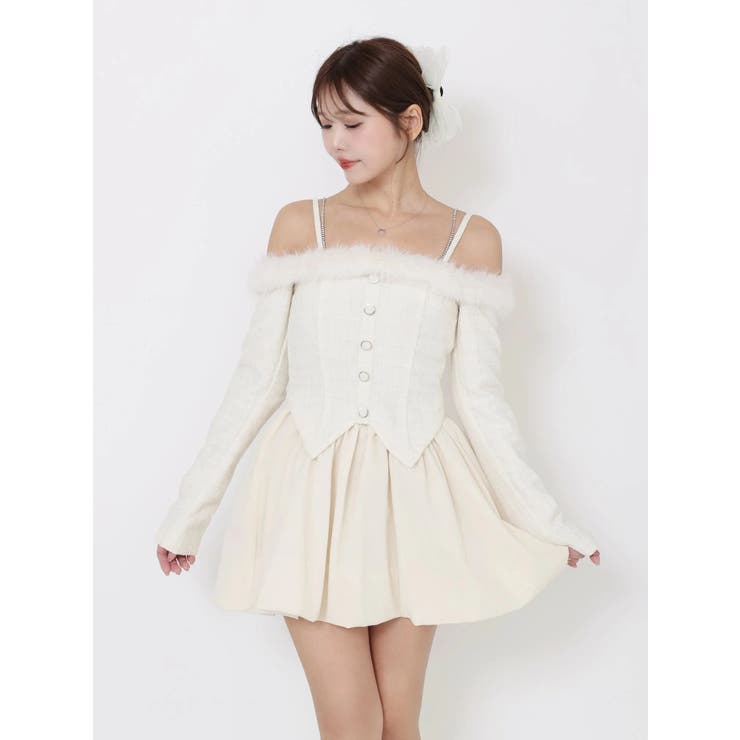 ビジューストラップミニワンピース | EATME | 詳細画像25 