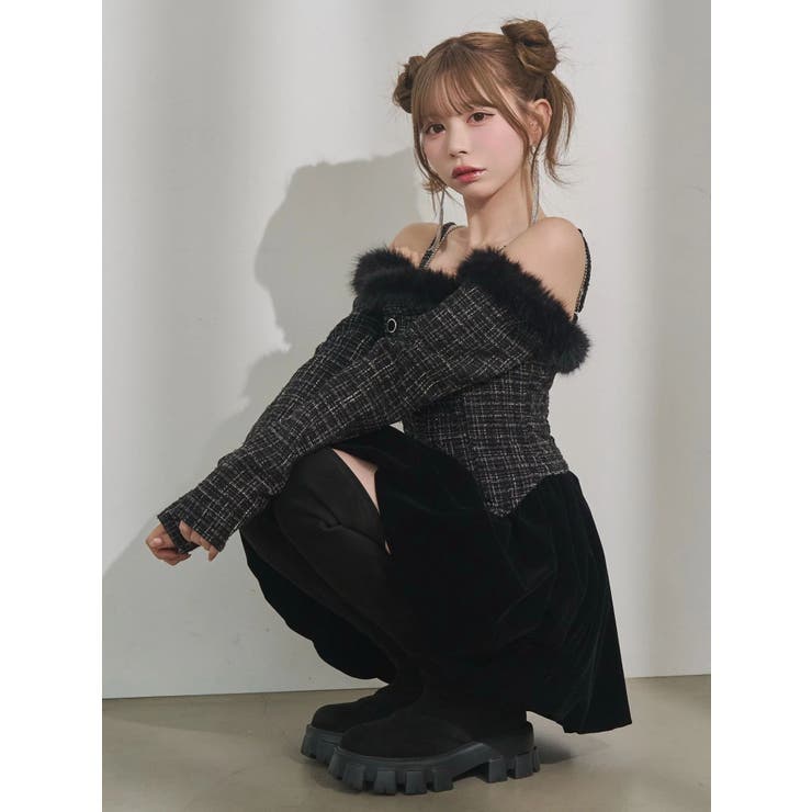 ビジューストラップミニワンピース | EATME | 詳細画像32 