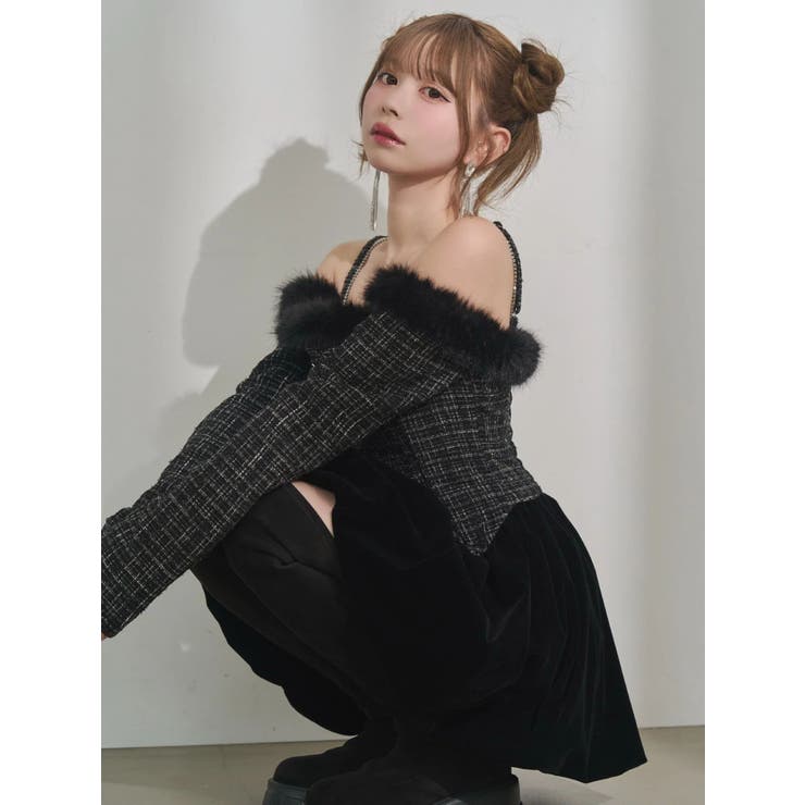 ビジューストラップミニワンピース | EATME | 詳細画像33 