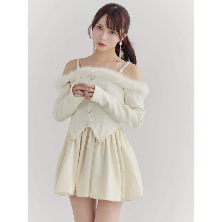 ビジューストラップミニワンピース | EATME | 詳細画像35 