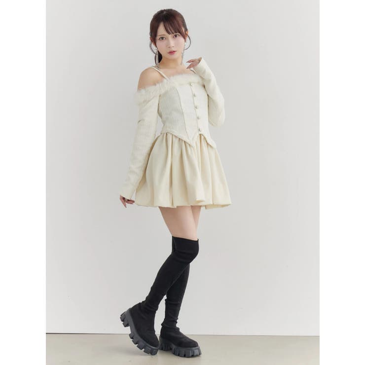 ビジューストラップミニワンピース | EATME | 詳細画像36 