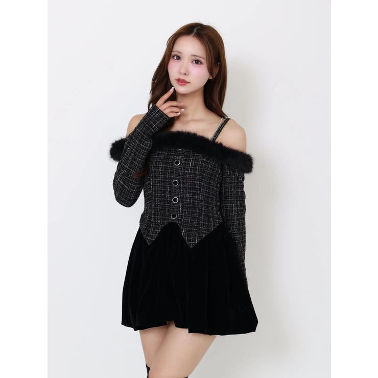 ビジューストラップミニワンピース | EATME | 詳細画像5 