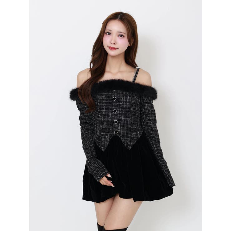 ビジューストラップミニワンピース | EATME | 詳細画像6 