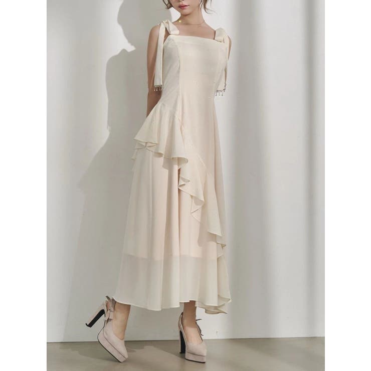 ショルダーリボンフレアワンピース | EATME | 詳細画像1 