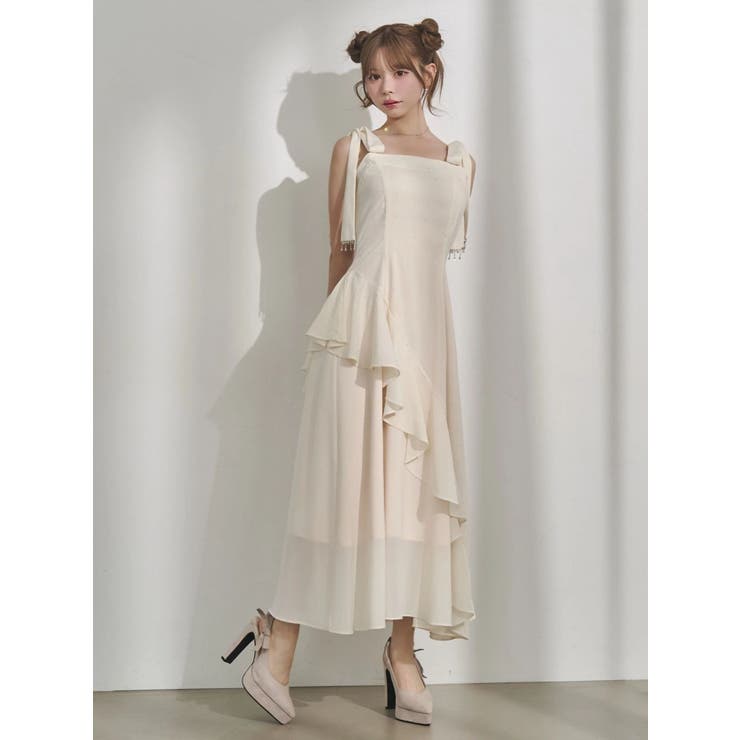 ショルダーリボンフレアワンピース | EATME | 詳細画像34 