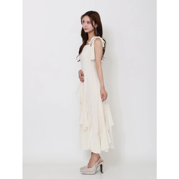 ショルダーリボンフレアワンピース | EATME | 詳細画像6 