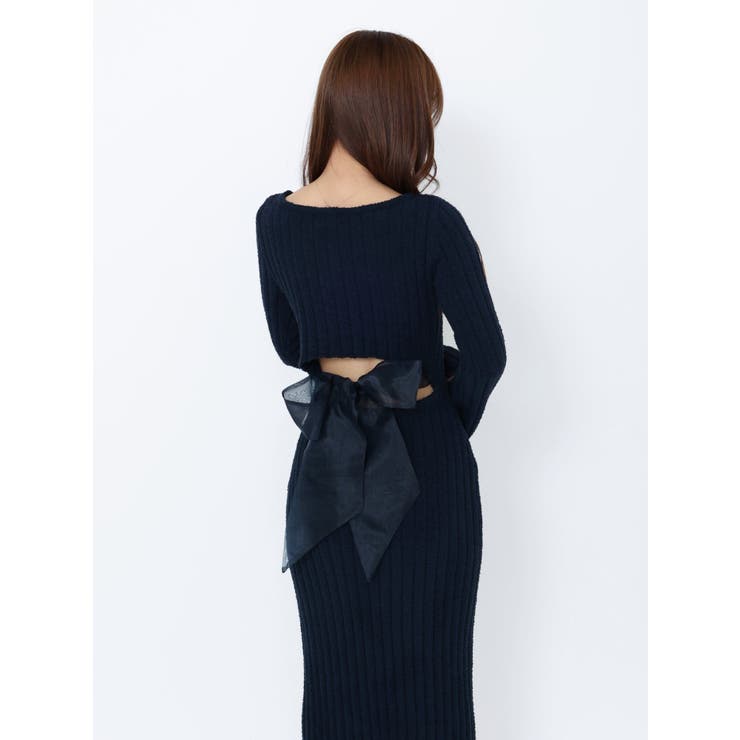 BACKリボンリブニットワンピース | EATME | 詳細画像15 