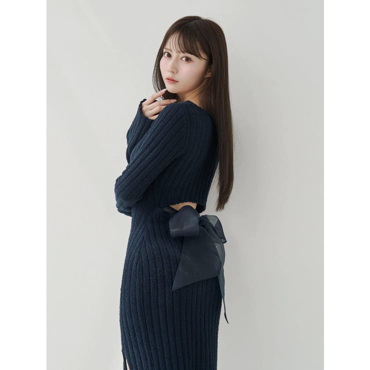 BACKリボンリブニットワンピース | EATME | 詳細画像19 