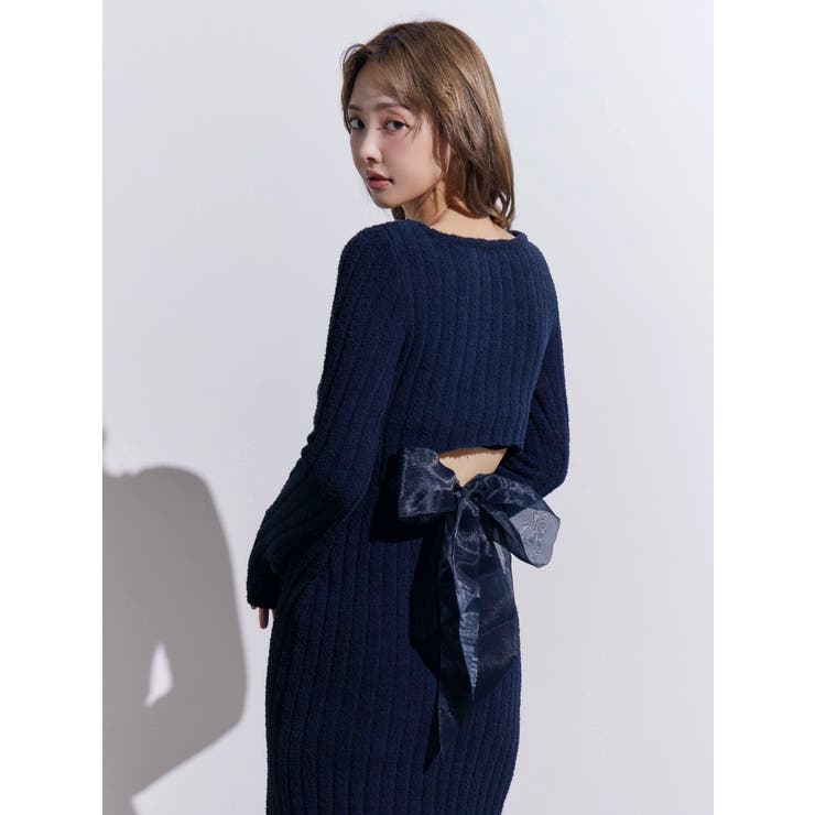 BACKリボンリブニットワンピース | EATME | 詳細画像27 