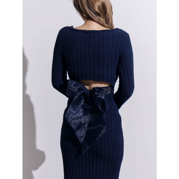 BACKリボンリブニットワンピース | EATME | 詳細画像31 