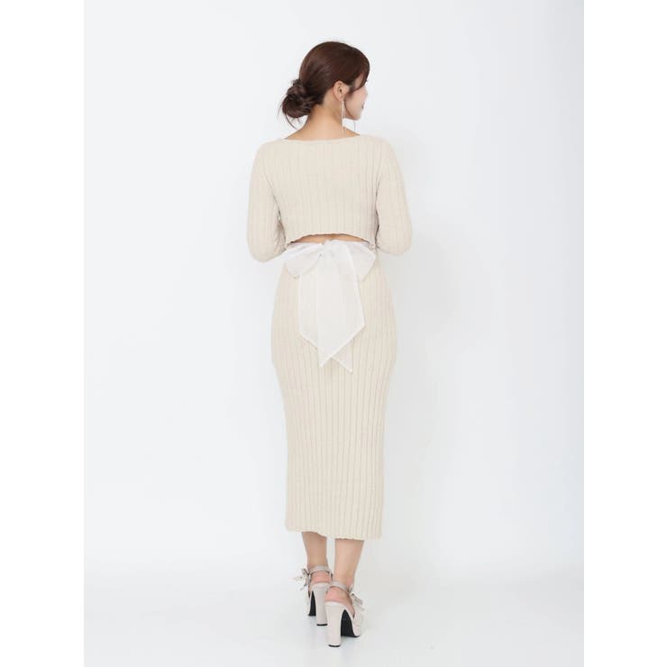 BACKリボンリブニットワンピース | EATME | 詳細画像41 