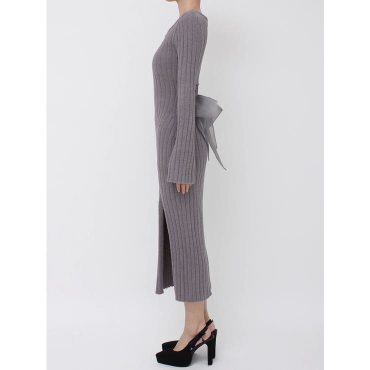 BACKリボンリブニットワンピース | EATME | 詳細画像49 