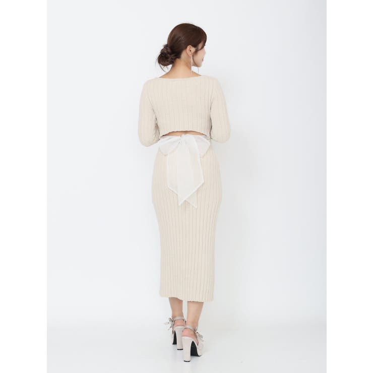 BACKリボンリブニットワンピース | EATME | 詳細画像9 