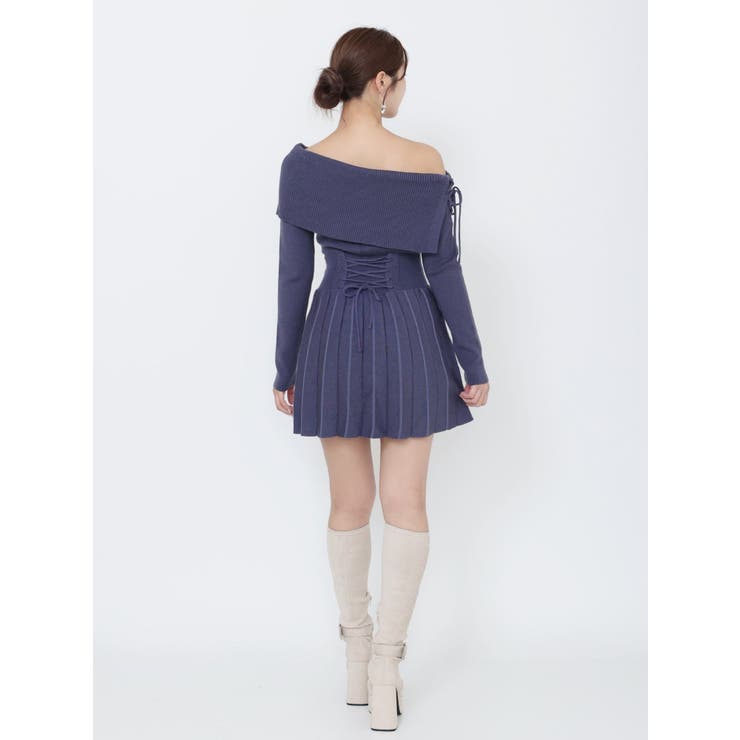 BACKレースアップワンショルニットワンピース | EATME | 詳細画像19 