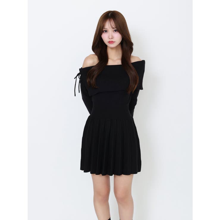 BACKレースアップワンショルニットワンピース | EATME | 詳細画像23 