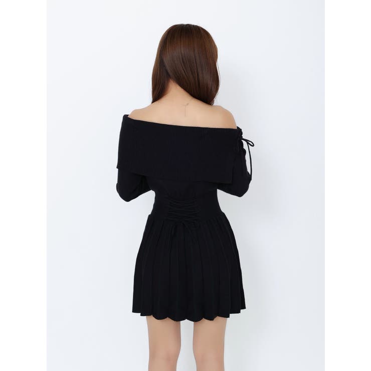 BACKレースアップワンショルニットワンピース | EATME | 詳細画像25 