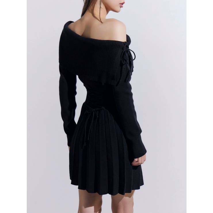 BACKレースアップワンショルニットワンピース | EATME | 詳細画像41 